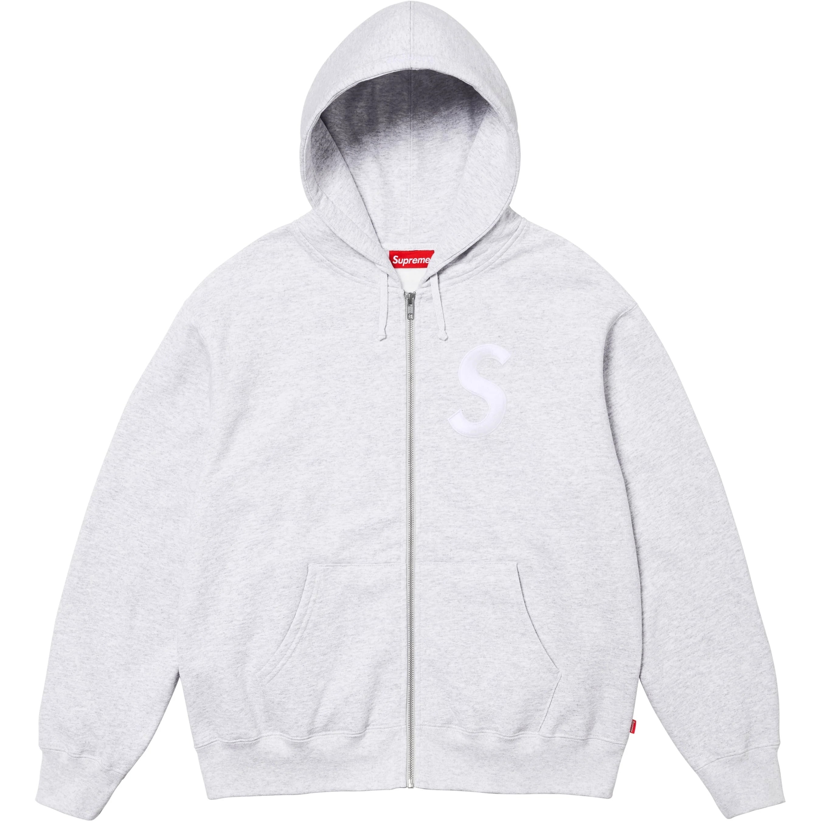 S Logo Zip Up Hooded Sweatshirt view 12